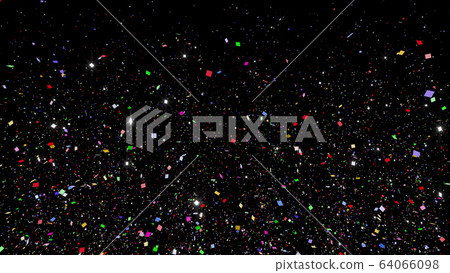 Confetti confetti particle colorful glitter 3d illustration background background Confetti confetti particle colorful glitter 3d illustration background background 64066098