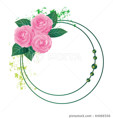 茶花背景框架 64066508