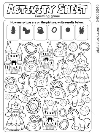 Activity sheet counting game 8 64066846
