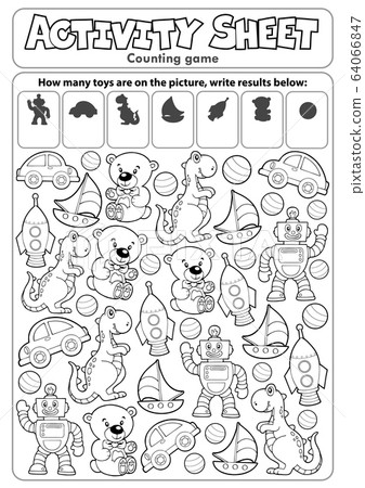 Activity sheet counting game 7 64066847