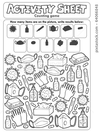 Activity sheet counting game 6 64066848