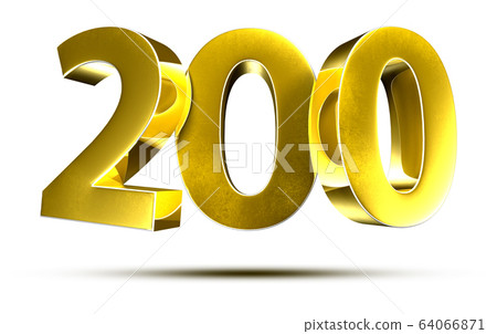 Numbers 200 3d. 64066871