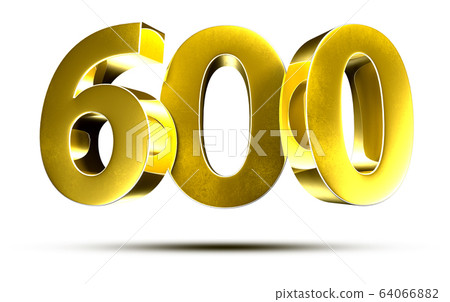 Numbers 600 3d. 64066882