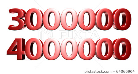 3 million and 4 million 3d. 64066904