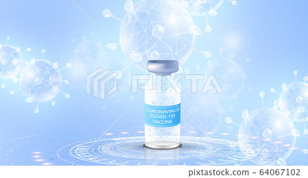 Vaccination concept. A bottle or flask containing a vaccine against an epidemic or virus. China battles Coronavirus outbreak. Coronavirus 2019-nC0V Outbreak. Bacteria virus. Vaccination concept. A bottle or flask containing a vaccine against an epidemic or virus. China battles Coronavirus outbreak. Coronavirus 2019-nC0V Outbreak. Bacteria virus. 64067102