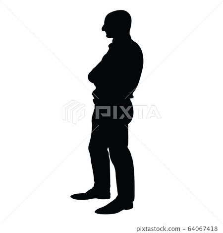 a man body silhouette vector a man body silhouette vector 64067418