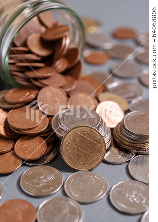 Save money for retirement and account banking 64068806
