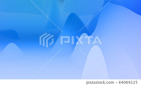 abstract fantastic background, liquid gradient of paint with internal glow forms hills or peaks like landscape in subsurface scattering material, mat color transitions. Blue color abstract fantastic background, liquid gradient of paint with internal glow forms hills or peaks like landscape in subsurface scattering material, mat color transitions. Blue color 64069125