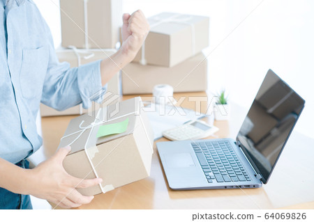 Business owner business start up online seller 64069826