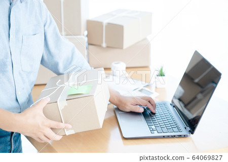 Business owner business start up online seller 64069827