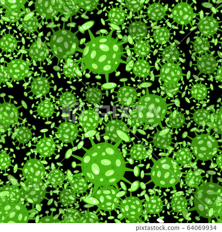 Seamless pattern on black. Cartoon concept 64069934