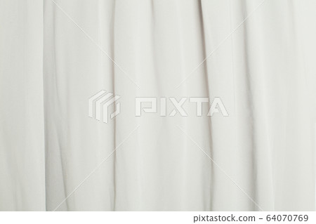 White silk smooth background. Fabric satin White silk smooth background. Fabric satin 64070769