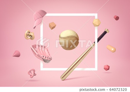 baseball with flat bat