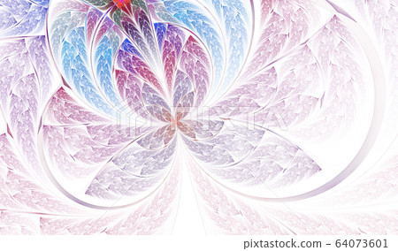 Multicolored symmetrical Butterfly in stained 64073601