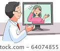 Doctors providing online consultation 64074855