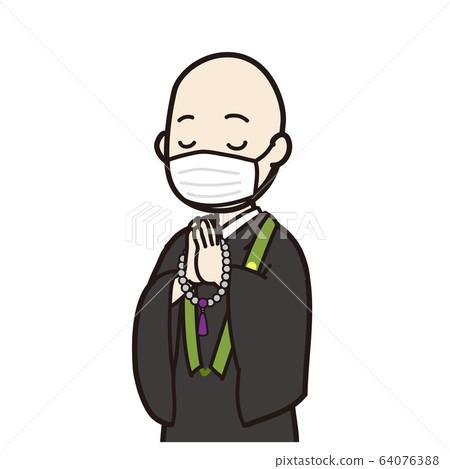 戴著面具的和尚（Jodo Shinshu，剃須） 64076388