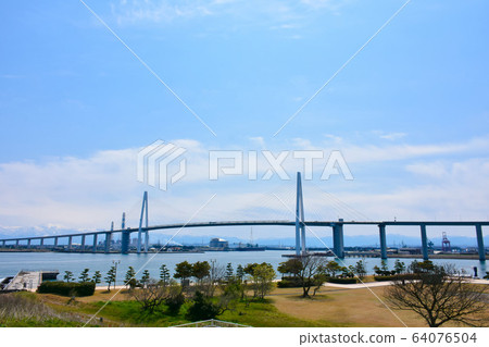 Kaiwomaru公園的Shinminato Ohashi景觀 Kaiwomaru公園的Shinminato Ohashi景觀 64076504