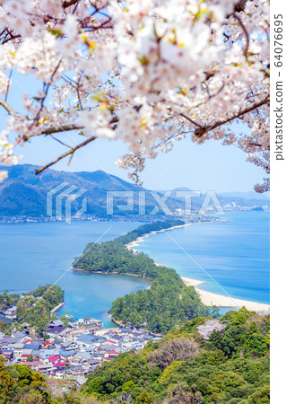 Amanohashidate in three scenic spots in Japan Tango Peninsula Amanohashidate in full bloom Amanohashidate in three scenic spots in Japan Tango Peninsula Amanohashidate in full bloom 64076695