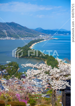 Amanohashidate in three scenic spots in Japan Tango Peninsula Amanohashidate in full bloom Amanohashidate in three scenic spots in Japan Tango Peninsula Amanohashidate in full bloom 64076721
