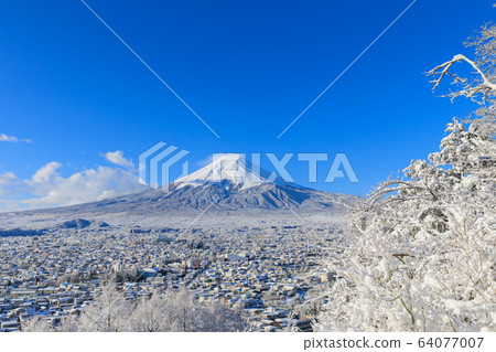 Fuji_Scenic winter view of Mt.Fuji Fuji_Scenic winter view of Mt.Fuji 64077007