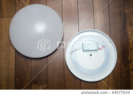 LED ceiling light on flooring 64077639