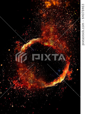 Burning round rope Burning round rope 64078463