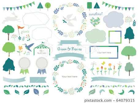 Green frame set - Stock Illustration [64079315] - PIXTA