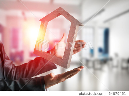 Real estate rent and purchasing concepts. 64079461