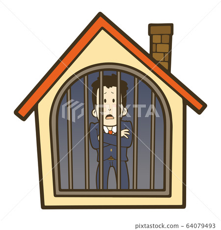 Businessman who is restricted from going out Businessman who is restricted from going out 64079493