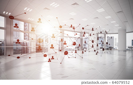 Networking and wireless connection as concept for effective modern business Networking and wireless connection as concept for effective modern business 64079552