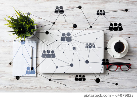 Social communication and global networking concept Social communication and global networking concept 64079822