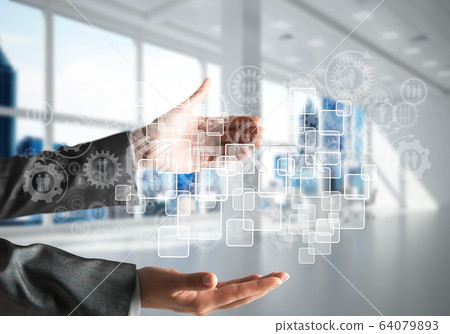 Modern technologies for successful business concept. Modern technologies for successful business concept. 64079893