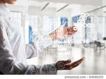 Modern technologies for successful business concept. Modern technologies for successful business concept. 64080205