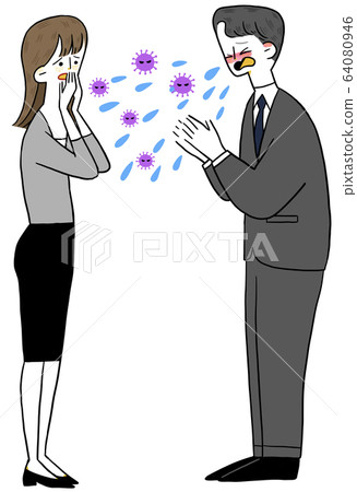 Cough, mask, virus 64080946