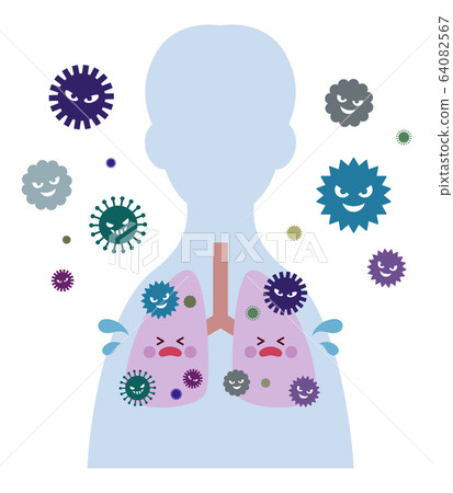 Virus-infected lung male Virus-infected lung male 64082567