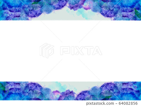Colorful watercolor background material cloud pattern sky pattern blue 64082856