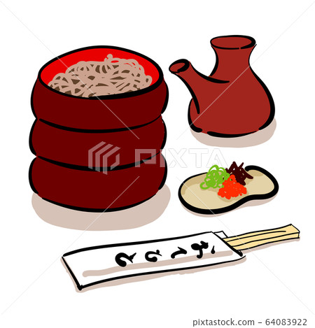 蕎麥麵的矢量圖 64083922