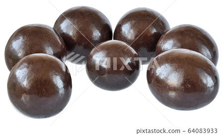 Chocolate balls close up isolated Chocolate balls close up isolated 64083933
