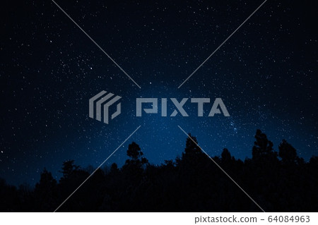 Fukushima mountains and starry sky Fukushima mountains and starry sky 64084963