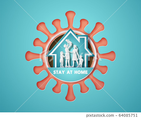 Stay home during the coronavirus epidemic. 64085751