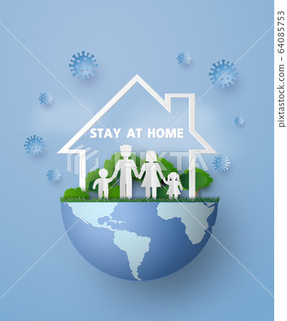 Stay home during the coronavirus epidemic. 64085753