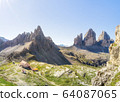 Traveling to beautiful Alps national park in summer 64087065