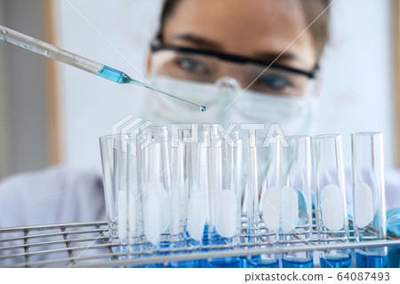 Biochemistry laboratory research, Chemist is 64087493