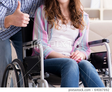 Young family taking care of each other 64087892