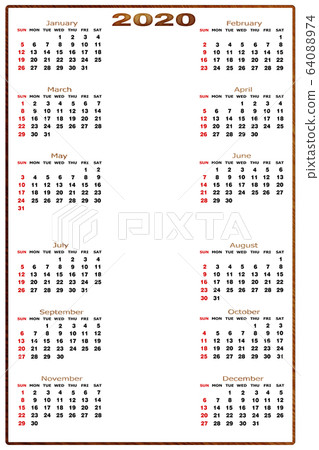 Calendar year 2020 64088974