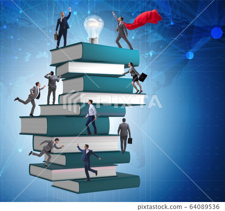 Education concept with books and people 64089536