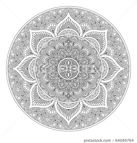 Pattern Motif Mandala Art Ornament Design Element 64089764