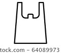 Shopping bag icon 64089973