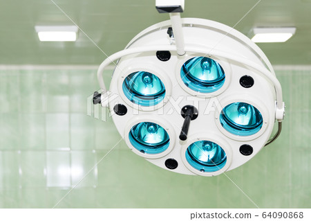 Equipment and medical devices in modern operating room. Surgical room modern equipment in the hospital. Equipment and medical devices in modern operating room. Surgical room modern equipment in the hospital. 64090868