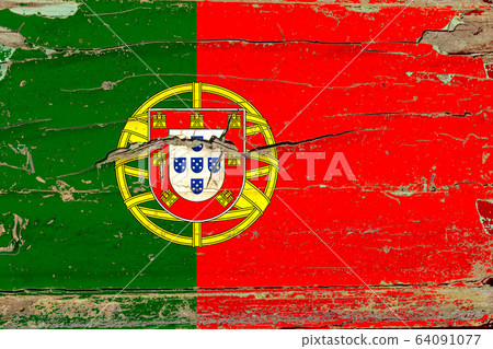 3D Flag of Portugal on wood - Stock Illustration [64091077] - PIXTA
